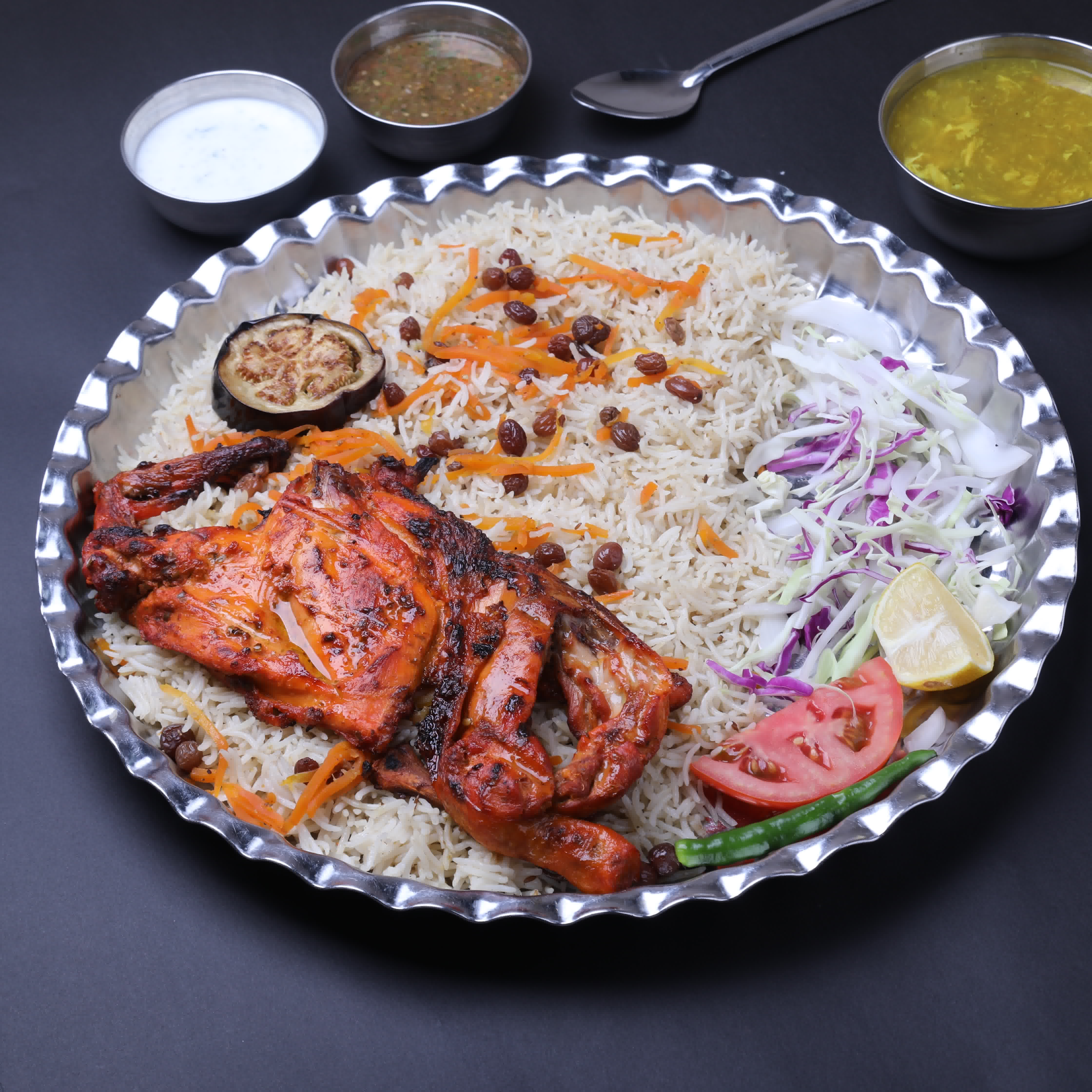 Alfahm Chicken BBQ half + Rice