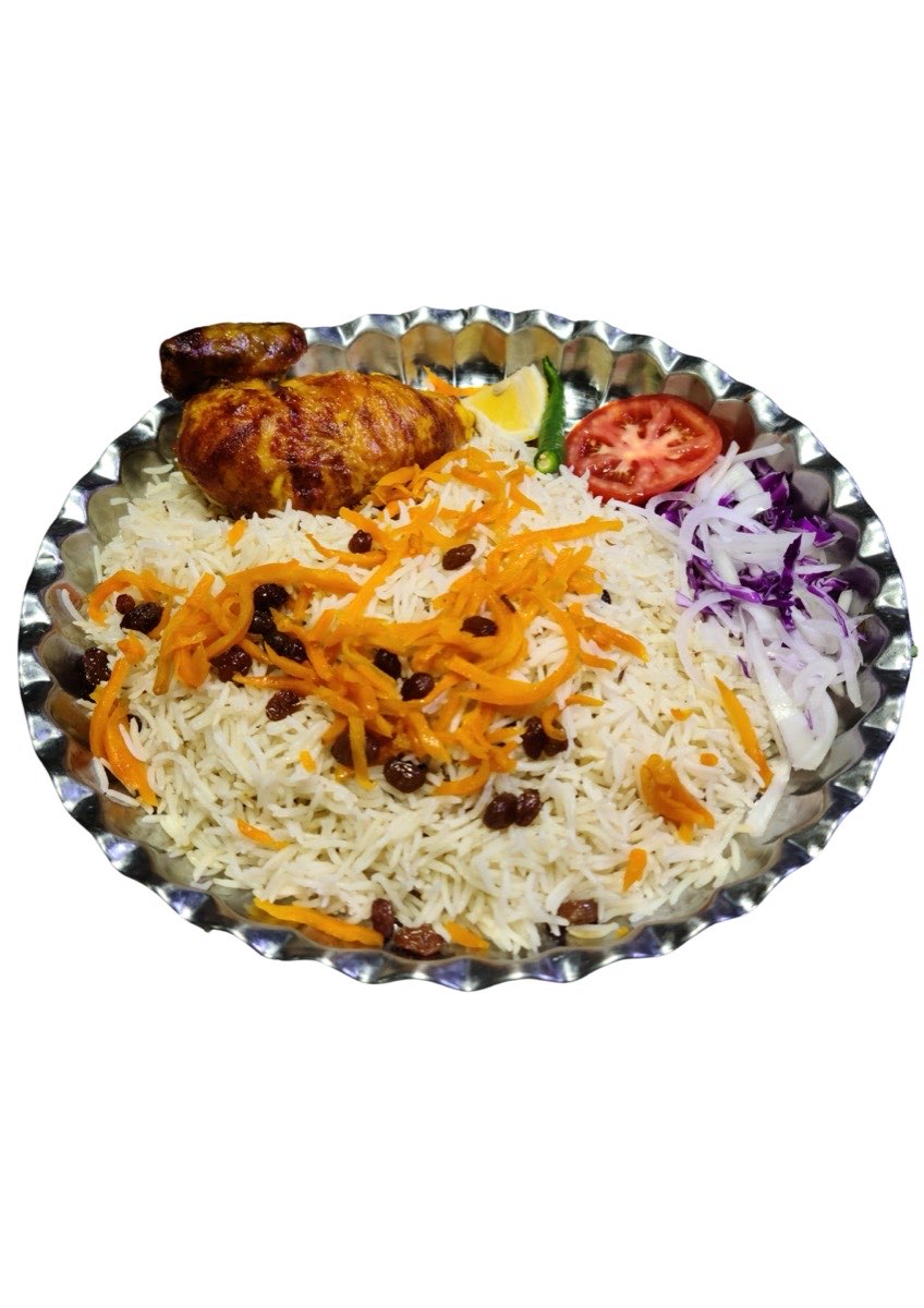 Quarter Grilled Chicken Breast Piece + Rice